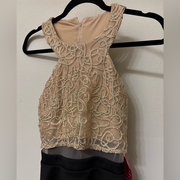 Gold & black Formal Dresss - Picture 2 of 5